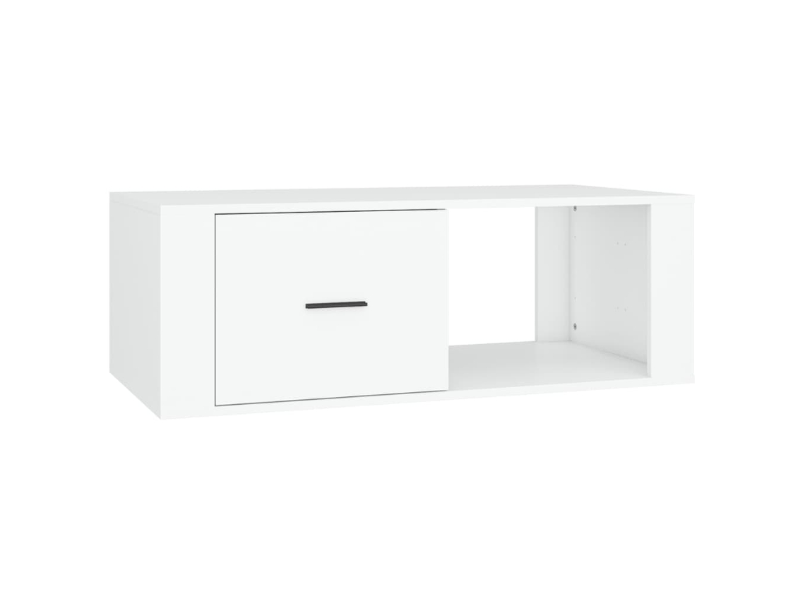 Mesa de centro de madera blanca MAISON EXCLUSIVE (100x50,5x35 cm)