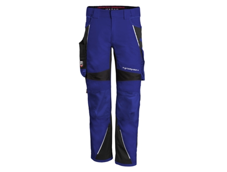 Pantalones de Trabajo QUALITEX WORKWEAR Iron Tejido Mixto (Azul y Negro - Tam: 31)