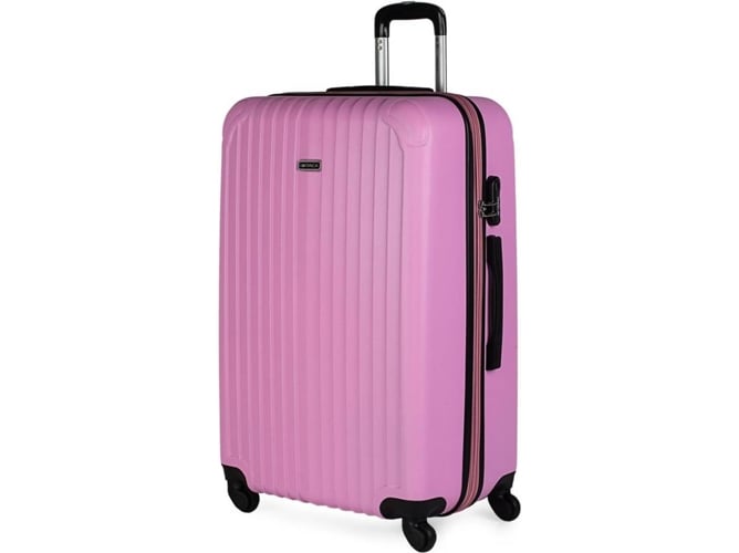 Maleta de Viaje ITACA Abs Rígida Rosa (76x49x30+5 cm - 100 L)