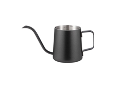 Hervidor de café de acero inoxidable con boquilla de cuello de cisne (negro - 350 ml) Specment