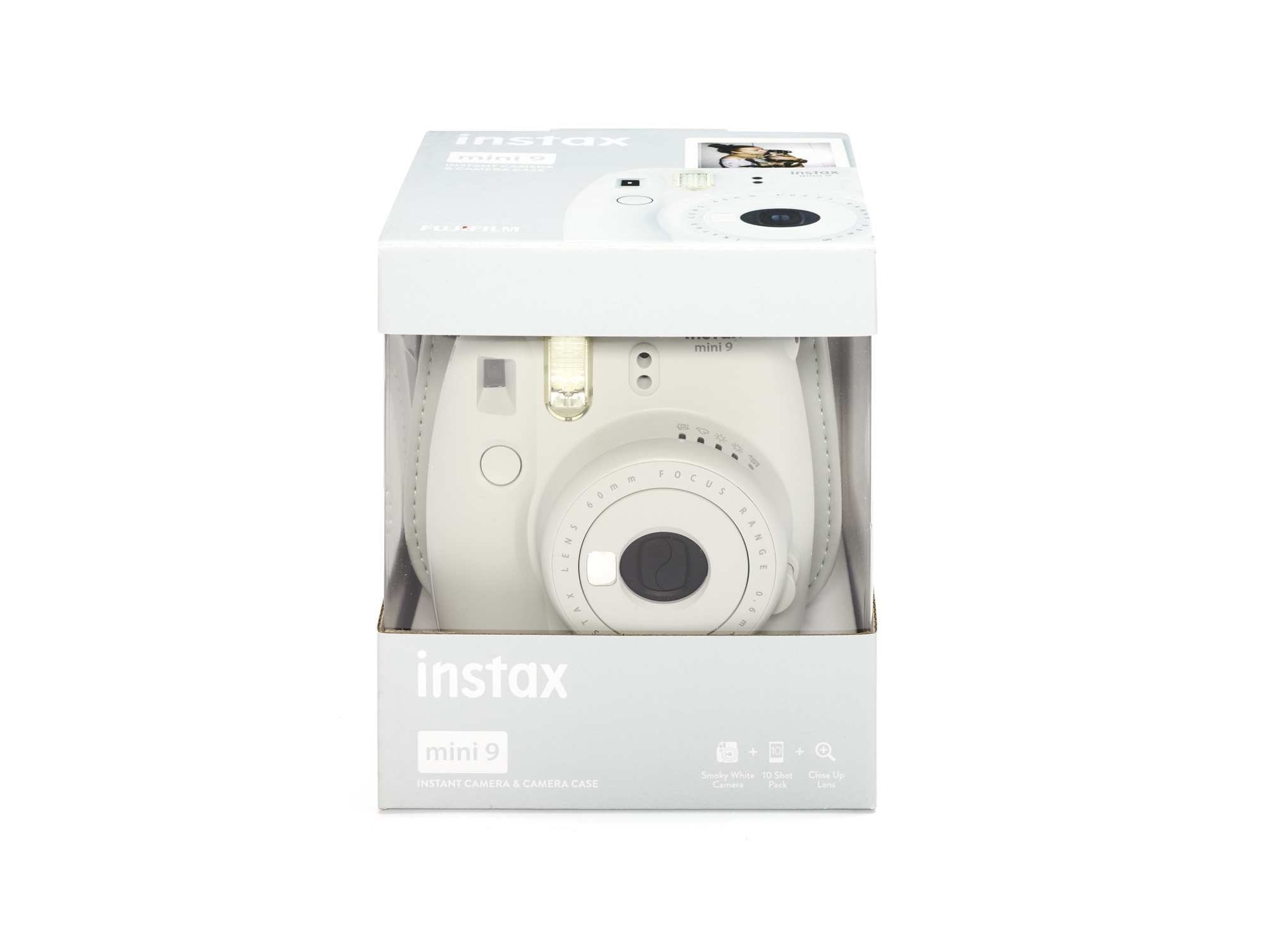 Kit Cámara Instantánea FUJIFILM Instax Mini 9 (Smoky White - Obturación: 1/60 s - 2 Pilas LR6/AA - 62x46mm)