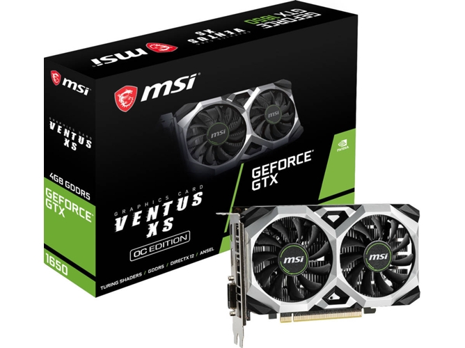 Tarjeta Gráfica MSI GeForce GTX 1650 Ventus XS (NVIDIA - 4 GB DDR5)