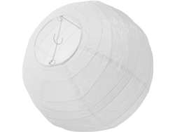 Farol De Papel Blanco De 35 Cm, Globo Esférico Decorativo, Reutilizable Para Fiestas, Jardín Y Patio.