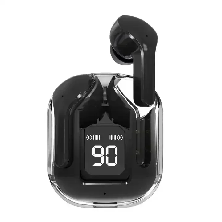 (negro) Auriculares Deportivos Para Juegos Inalámbricos Bluetooth 5.0 Con Micrófono Con Cancelación De Ruido Y Pantalla Led.