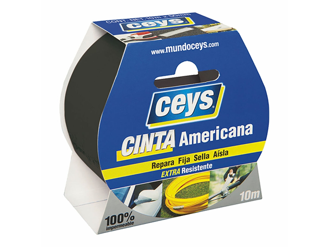 Cinta americana Ceys Negro (10 m x 50 mm)