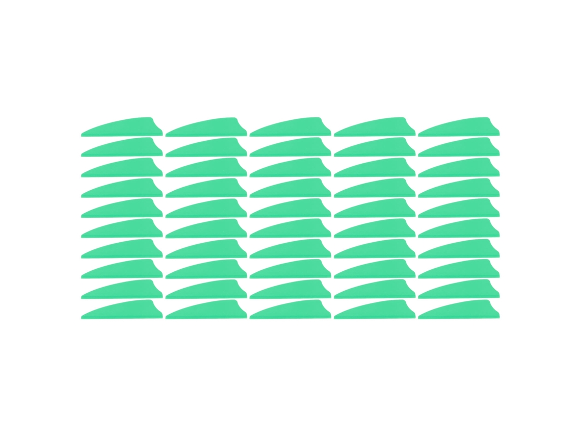 2026-50 Plumas De Flecha Ligera Escudo Feather Fletching Para Arqueria Outdoor Diy Verde