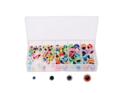 100 Perlas De Pesca De Resina Dura Con Diseño De Ojo De Pez, Estuche Para Accesorios De Pesca