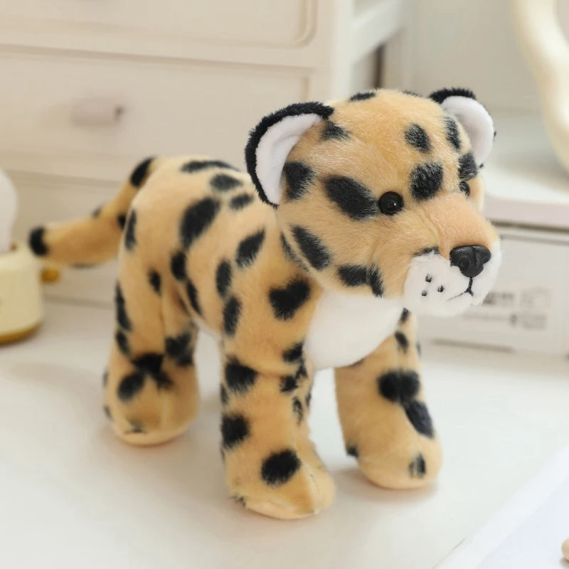 (leopardo) Lindo Peluche De Animal Hecho A Mano Para Niños