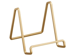 Soporte Cuadrado De Metal Dorado De 10 Cm Para Libros De Cocina, Fotos Y Marcos De Fotos.
