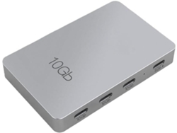 Estación De Acoplamiento Tipo C En Aleación De Aluminio Gris Usb3.2 Gen2 10