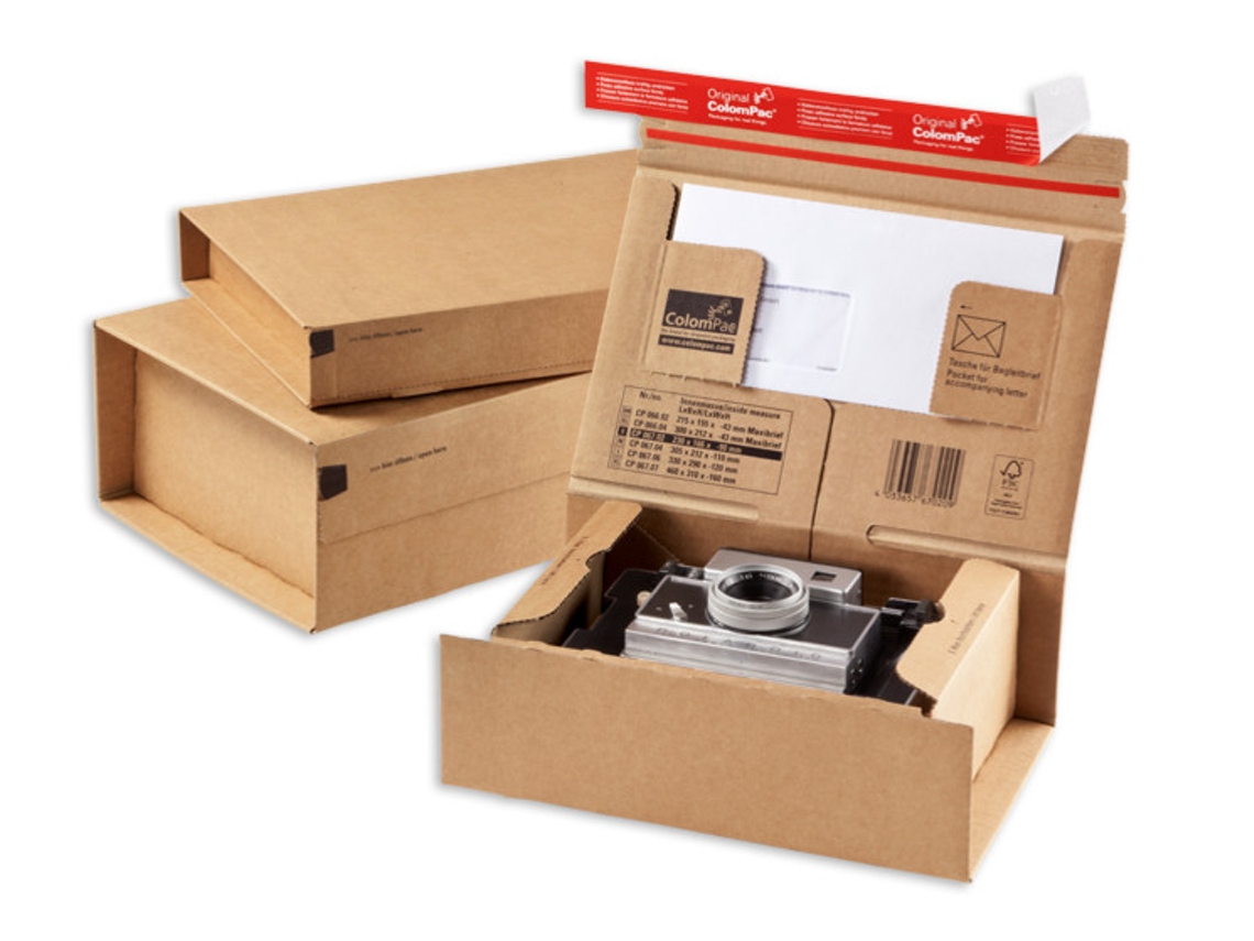 COLOMPAC Cp067.07 Empaque Caja de Cartón para Envíos Marrón 10 Piezas