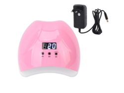 Secador De Uñas Led Profesional De 48 W Para El Secado De Esmalte En Gel Con Enchufe Europeo - Rosa