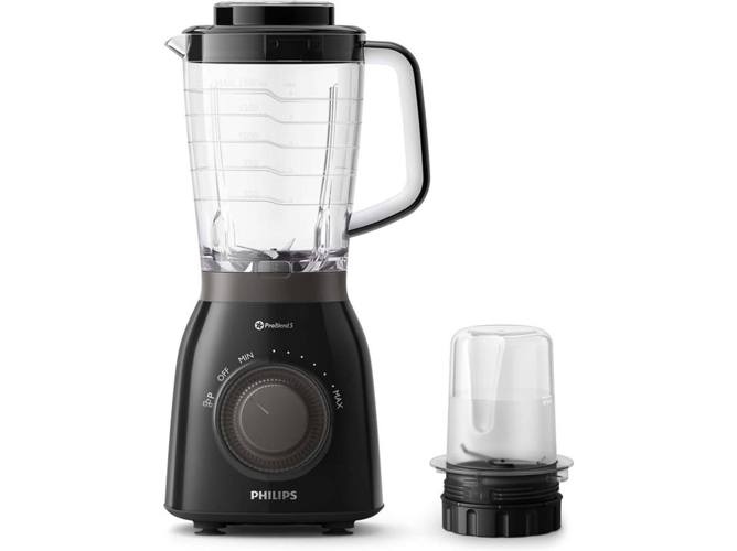 Batidora de Vaso PHILIPS HR2157/93 (600 W - 2 L - Negro)