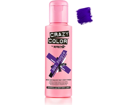 Tinte Semipermanente CRAZY COLOR Hot Purple no. 62 (100 ml)