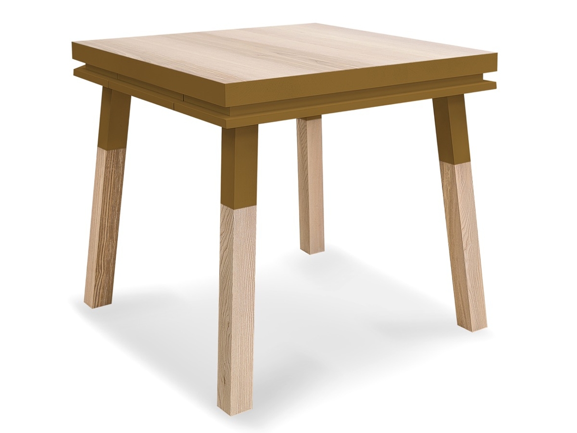 Escritorio Cadruado de Madera Maciza Con 1 Cajón 100 cm