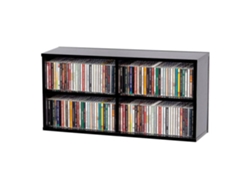 Glorioso Caja De Cd 180 Casita De Almacenamiento 180 Cd Acabado Negro Glorious Dj