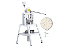 VEVOR Divisor de masa manual, 10 piezas, cortador de masa con prensa manual, máquina para hacer pan para panadería