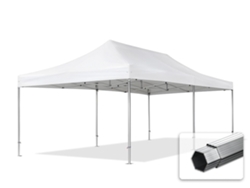Carpa plegable 4x8 m, aluminio profesional 50 mm, color blanco