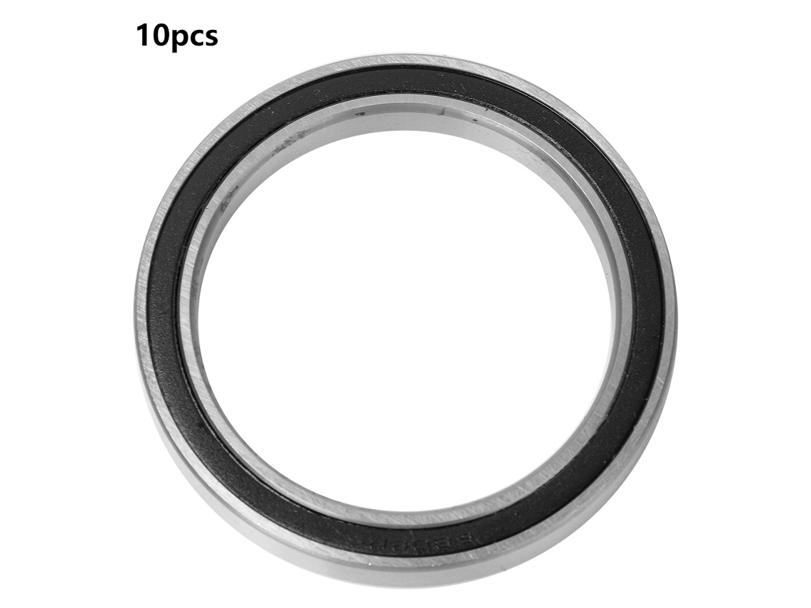10 Peças De Rolamento De Bola De Aço Com Canal Profundo, Duplo Selado, Linha Simples, Alta Velocidade (6808-2rs)
