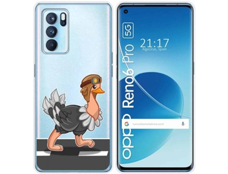 Carcasa Oppo Reno 6 Pro 5G TUMUNDOSMARTPHONE Avestruz