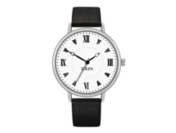Reloj De Pareja Strapo Para Hombre, Resistente Al Agua, De Acero Inoxidable, Con Esfera Negra Delgada.