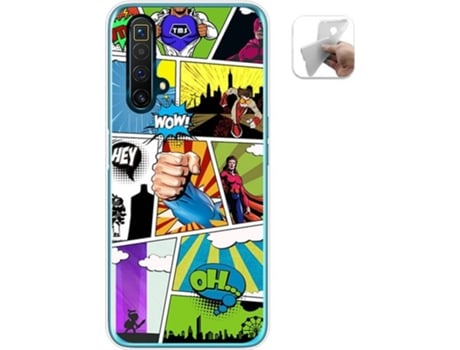 Carcasa Realme X3 SuperZoom / X50 5G TUMUNDOSMARTPHONE Comic Multicolor