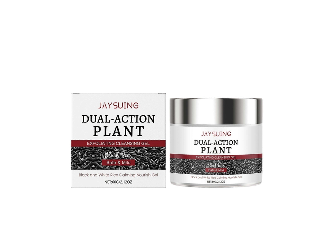Gel De Limpeza Exfoliante Dual Ação Com Arroz Preto, Suave, Calmante E Nutritivo Para Todos Os Tipos De Pele