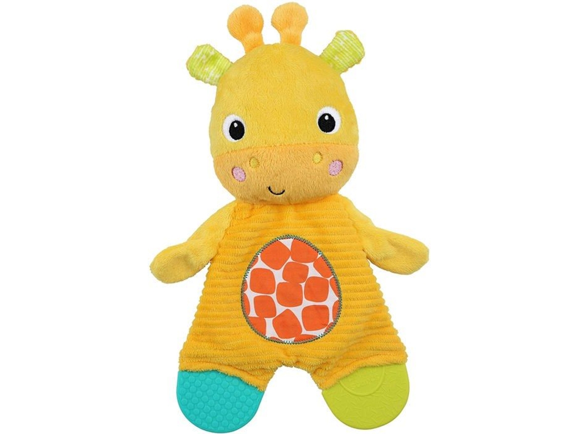 Bright Starts 12348 Snuggle Teether Jirafa de peluche sin BPA, desde el nacimiento Bright Starts