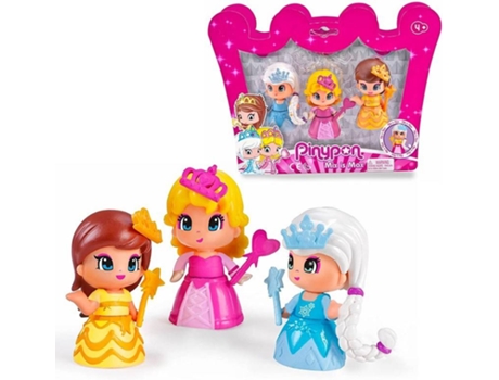 Conjunto de Jugar FAMOSA Pinypon. pack 3 princesas