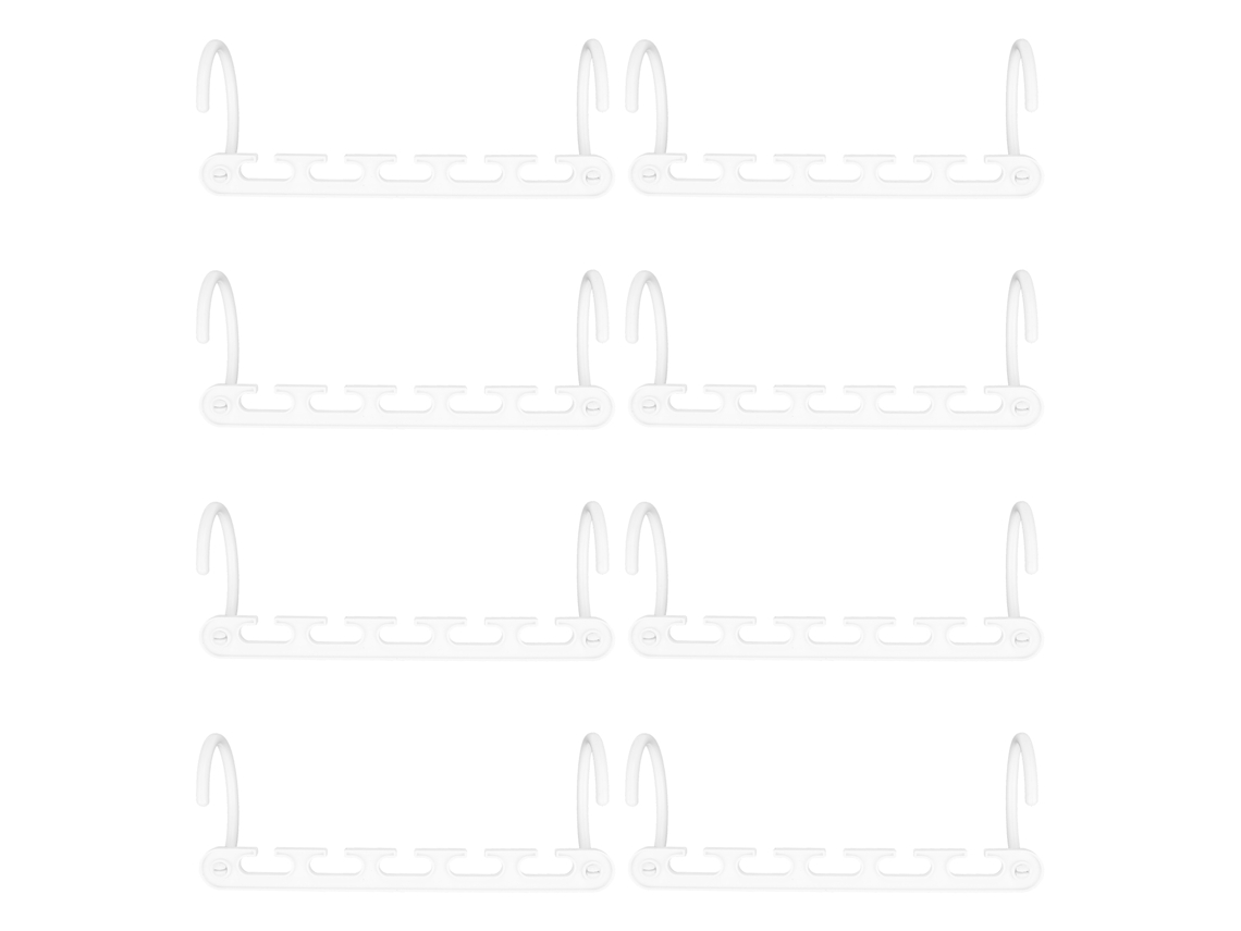 Tendedero plegable de 8 piezas con 5 orificios para armario
