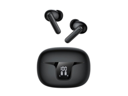 Auriculares intrauditivos estéreo HiFi Bluetooth 5.3 con micrófono y cancelación activa de ruido - Negro