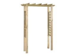 Arco de jardin VIDAXL Marrón Madera (150x60x204 cm)
