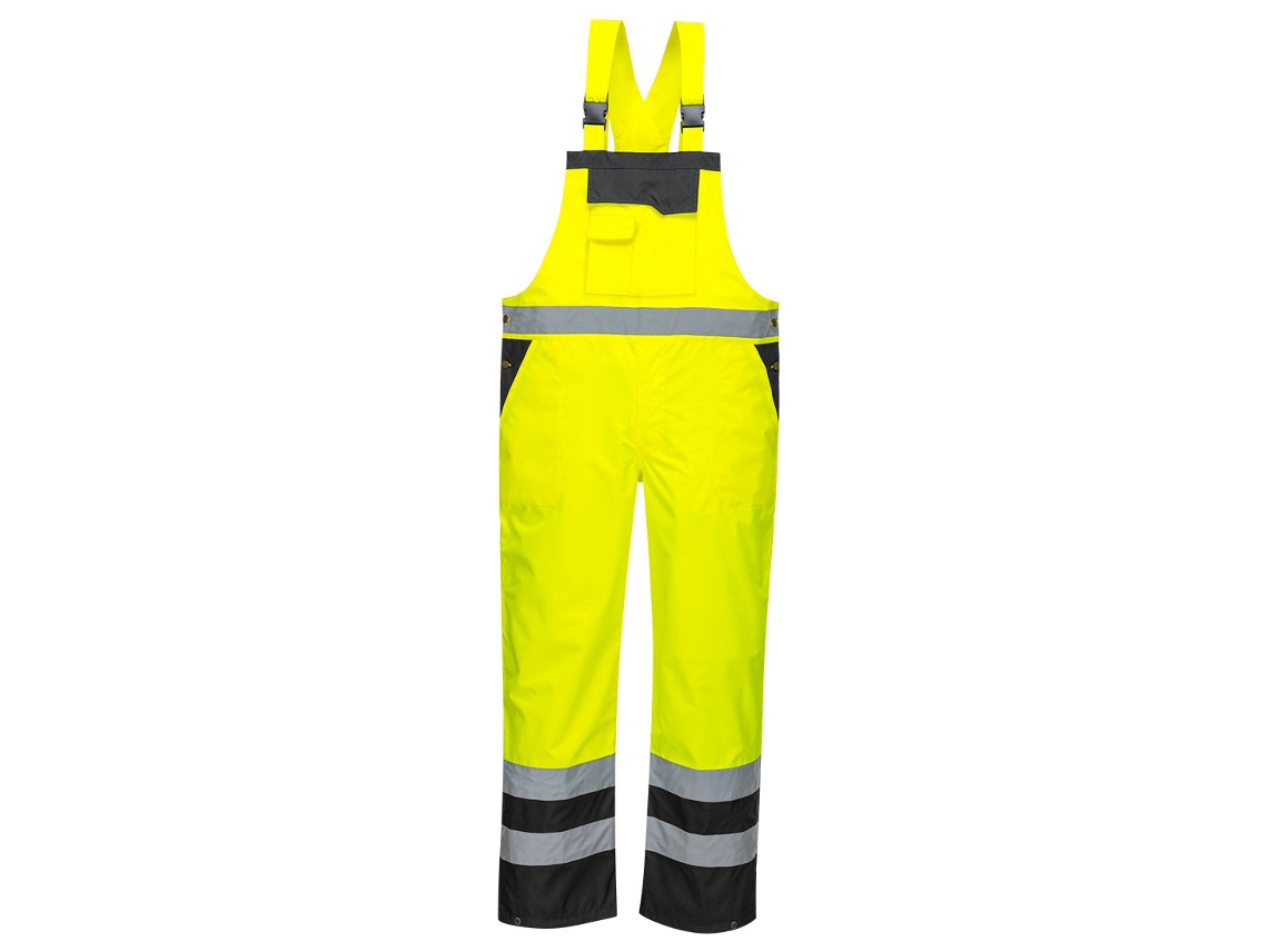 Peto De Alta Visibilidad Transpirable Contrast Rain Amarillo Marino / 4xl
