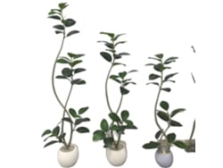 Ficus lyrata artificial, elegante decoración para el hogar, bajo mantenimiento, verde, 150 cm (fabricación OEM)