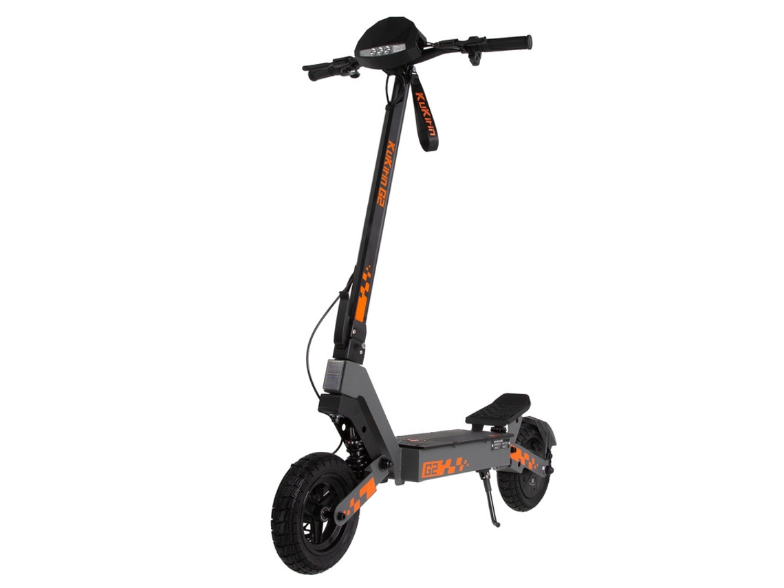 Patinete eléctrico Kukirin G2, motor de 800 W, batería de 48 V 15 Ah, autonomía de 55 km, velocidad de 45 km/h, neumáticos todoterreno de 10 pulgadas.