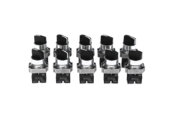 10 Interruptores Rotativos Autoblocantes De 2 Posiciones Y 22 Mm Para Control De Maquinaria.