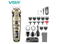 Set multifuncional 6 en 1 de cortapelos eléctrico con pantalla digital y recortador de vello nasal lavable. MDUG