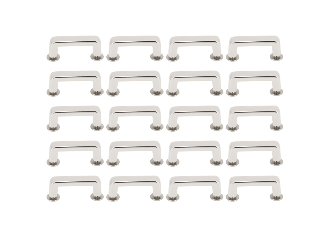 20 Juegos De Remaches Planos De Arco De 20x7x7 Mm Con Tornillos De Cruz Para Trabajos En Cuero.