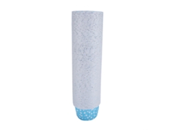 VVJIJILLY 100 mini forminhas redondas para cupcake, ideais para assar bolos, muffins, tortas, festas, uso doméstico e casamentos. Azul.