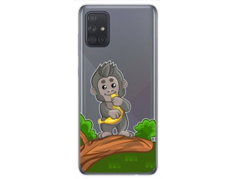 Carcasa Samsung Galaxy A71 TUMUNDOSMARTPHONE Dibujos Transparente Multicolor