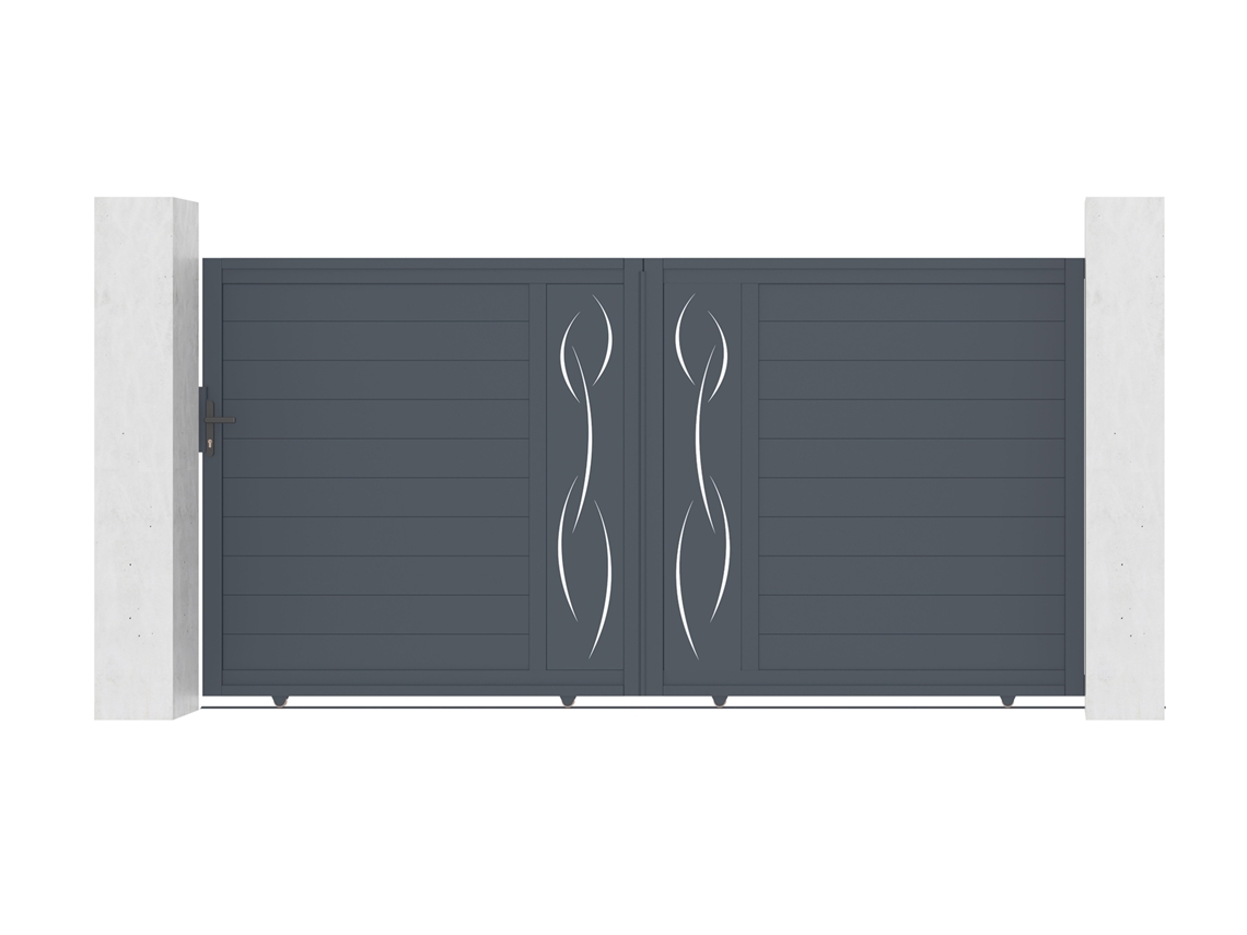 Puerta corredera de aluminio life 3,5m H.180cm