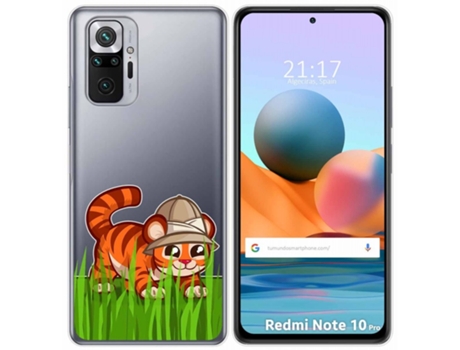 Carcasa Xiaomi Redmi Note 10 Pro TUMUNDOSMARTPHONE Dibujos Transparente Multicolor