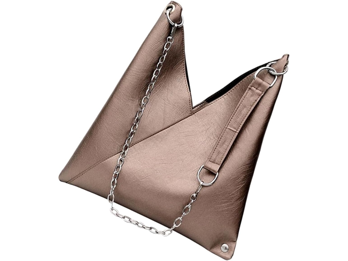 Bolso De Hombro Elegante Para Mujer Con Cadena, Confeccionado En Piel Sintética Ligera De Gran Capacidad, Elegante Y Práctico.