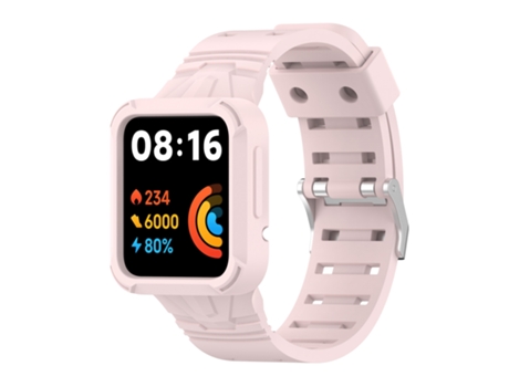 Correa Smartwatch para Xiaomi Poco Watch Silicona Integrada (Rosa Claro)