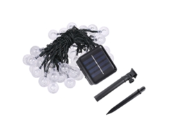 2026-luces De Cadena Solares Con 50 Led Cristal Bola Ip44 Resistente Al Agua Para Decoración Navideña Fiestas Jardín Hogar