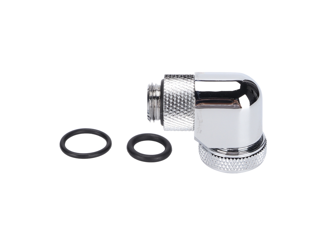 Conector De Tubería Rígida Anti-caída G1/4 Giratorio 360 Grados Para Refrigeración Por Agua, Plata