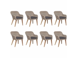 Maison Exclusive - Juego De Comedor Para Jardín De 9 Piezas Marrón