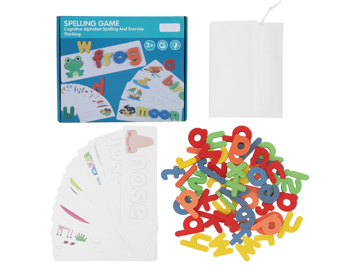 Yncm-tarjetas De Letras Para Niños Niños Alphabet Cognición Juguete Educativo De Madera Letras Juguete Educativo De Alfabeto