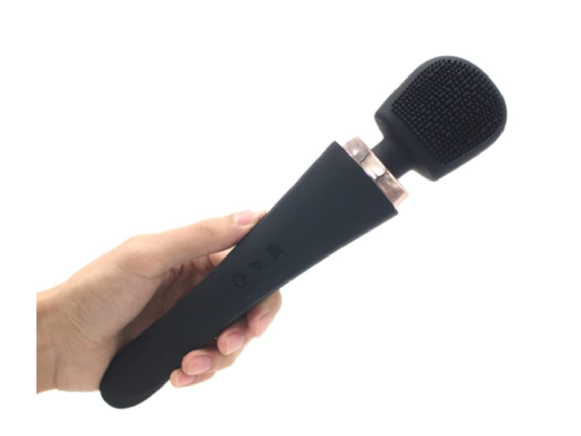 Masajeador Inalámbrico Ushion Silky Smooth, 8 Potentes Velocidades Y 20 Vibraciones, Silencioso, Color Negro