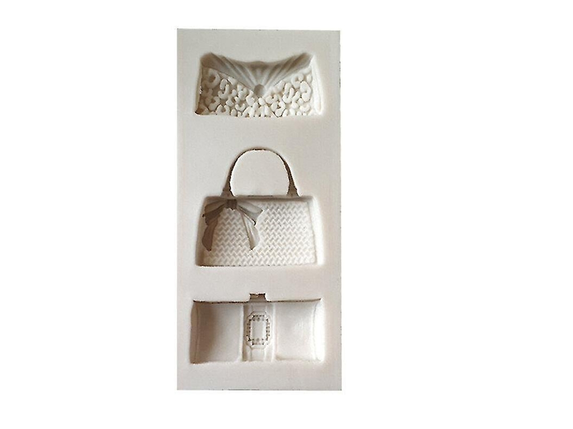 Moldes de silicona para bolos, para decoración, con forma de bolso, 1 pieza Chaberlu